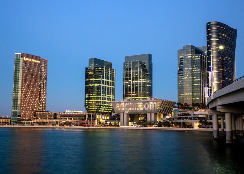 Abu Dhabi Global Market, on Al Maryah Island, hosts more than 4,200 companies. Victor Besa / The National
