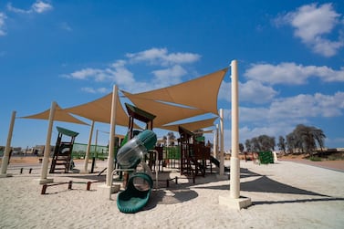 Children's play areas feature in the female-only Shaghrafa park. Courtesy Shurooq