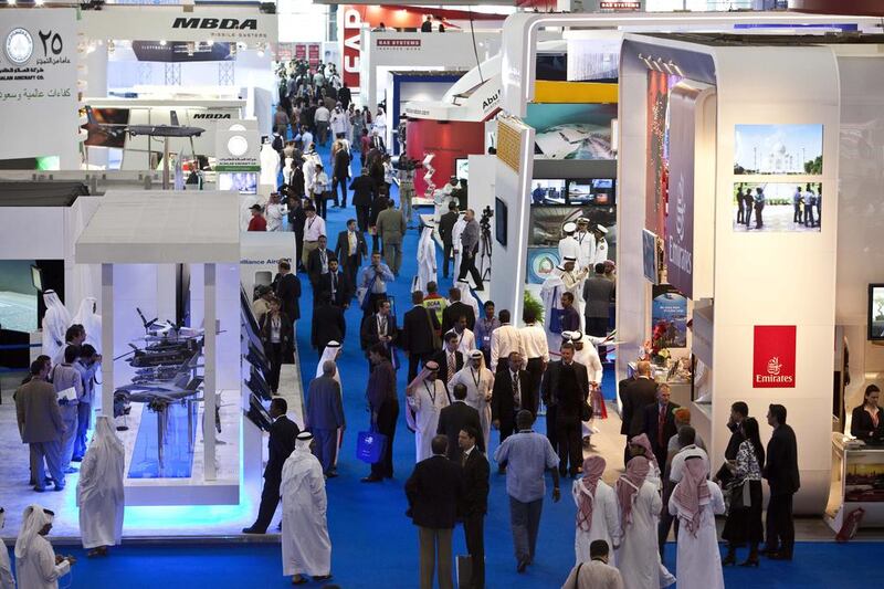 The Dubai Airshow drew a large crowd and most visitors were pleased about the extra space at the Dubai World Central, but some said they had difficulty getting around the new venue. Antonie Robertson / The National