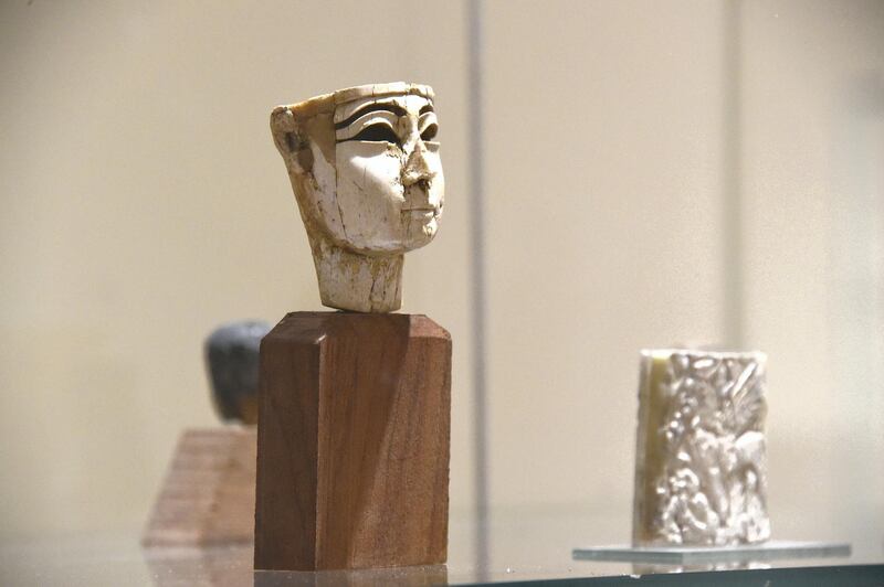 Artefacts on display at the Iraq Museum in Baghdad. Wam