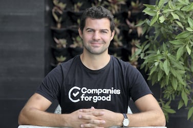 Marc Cirera, founder and chief executive of Companies For Good, quit his corporate job to launch his social impact initiative in 2017. Chris Whiteoak / The National