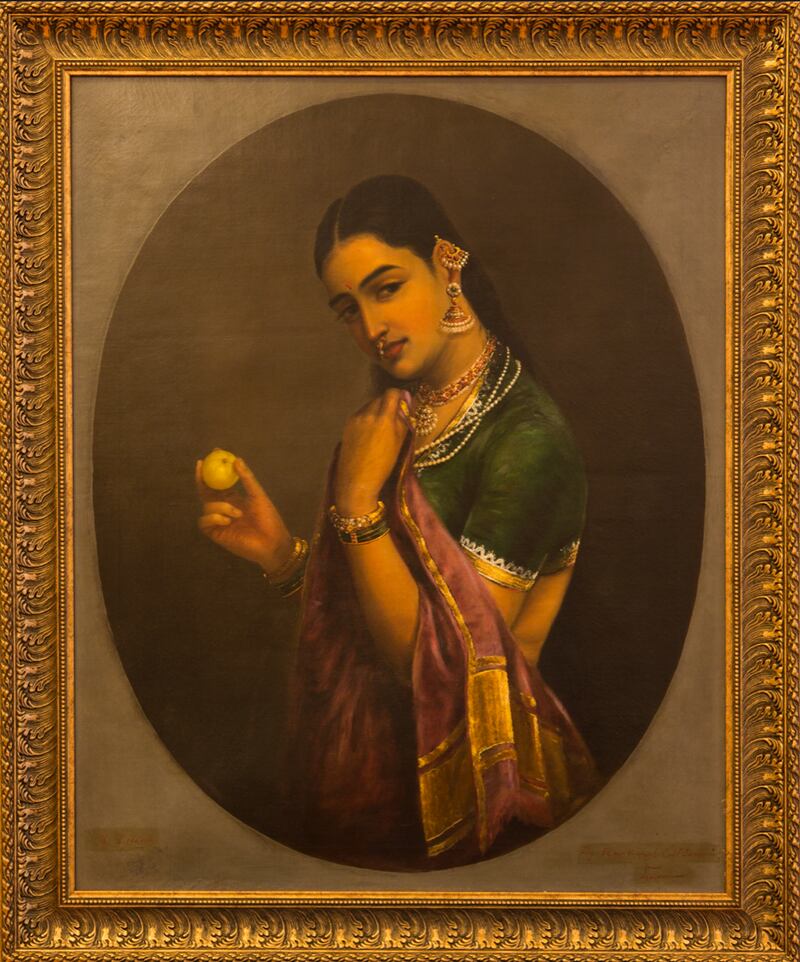 Varma was the first artist to use western techniques and styles to depict uniquely Indian subjects. Pictured is one of his masterpieces, The Coquette. Photo: Raja Ravi Varma Heritage Foundation