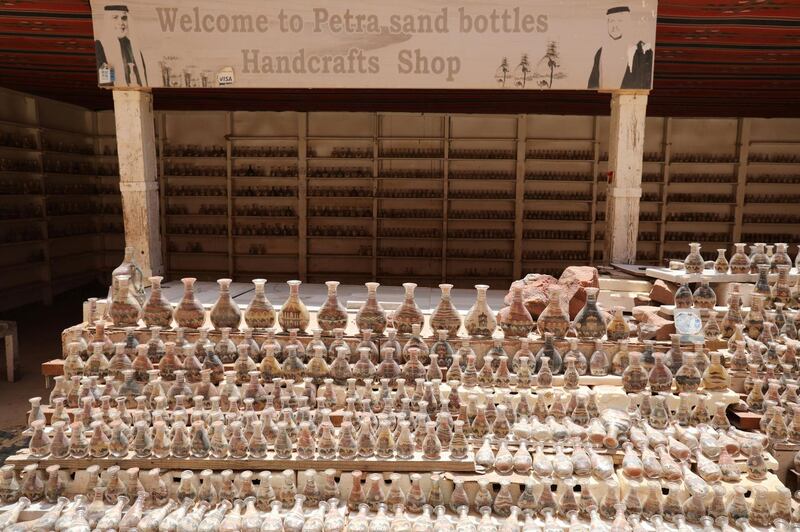 Inside a closed souvenir shop. Reuters