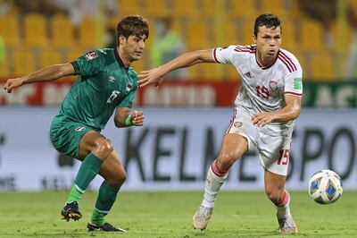 Mohanad Ali, left, is the top-scorer in the Iraq squad with 18 international goals. AFP