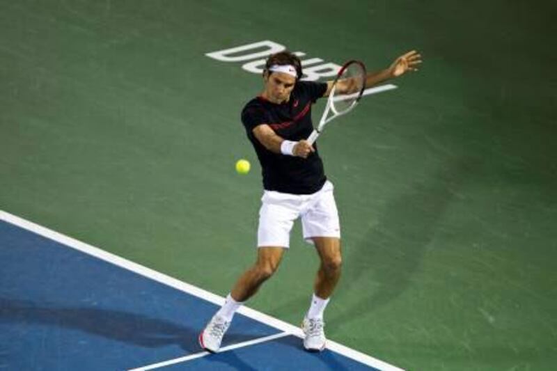 Roger Federer, who beat Feliciano Lopez on Wednesday will meet Mikhail Youzhny in the quarter-finals in Dubai.