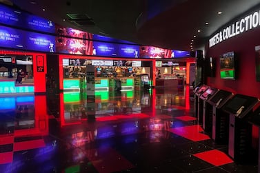 An empty cinema foyer at Cineworld in Hemel Hempstead, UK, which has closed as a result of the coronavirus outbreak. Reuters