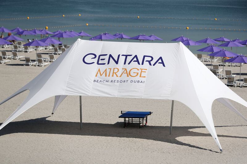 Seeking shade on the beach