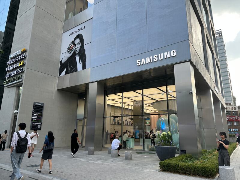 Samsung's first flagship retail store near the Gangnam subway station in Seoul, South Korea. The store opened in May and spans about 2,000 square metres across six floors. All photos: Alvin R Cabral / The National