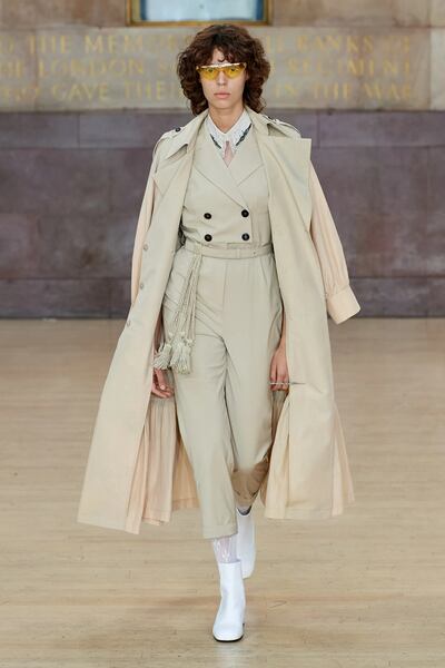 Bora Aksu delivered a military-inspired show for spring/summer 2023. Photo: Gorunway