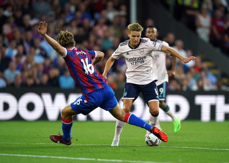 Martin Odegaard 6 – The Arsenal captain had a relatively quiet night, but showed some nice touches in the middle. Should have made it 2-0 after 60 minutes but failed to get a shot away, and he was replaced in the closing minutes of the game. PA