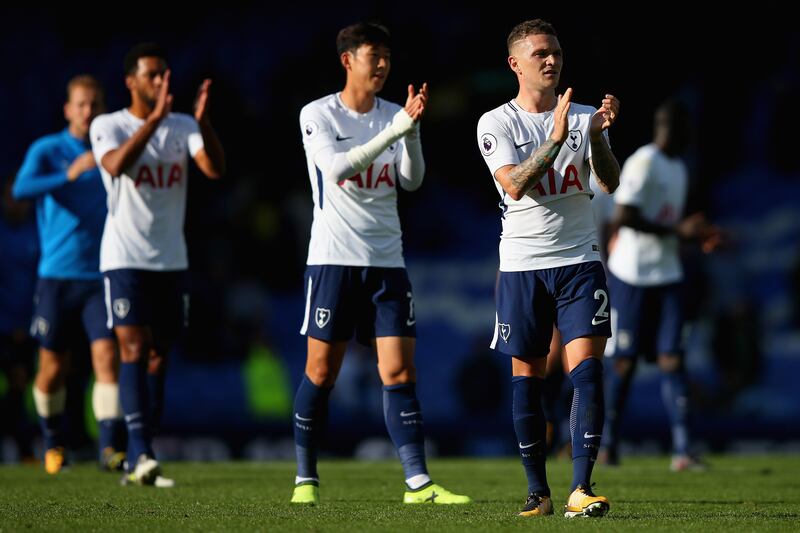 Right-back: Kieran Trippier (Tottenham Hotspur) – Everton could not cope with Spurs’ marauding wing-backs. Trippier’s display was a fine response to the signing of Serge Aurier. Alex Livesey / Getty Images