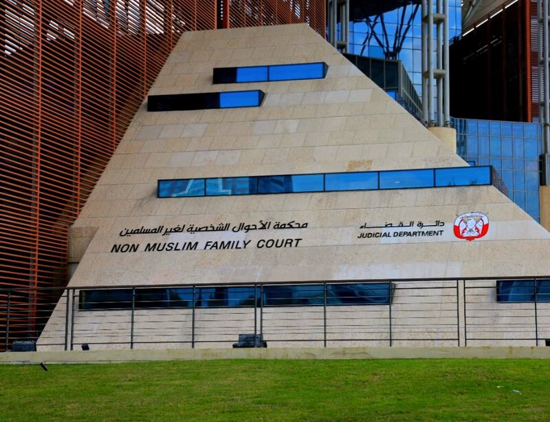 The family court hears cases related to marriage, custody, divorce, paternity, inheritance and personal status. Photo: Abu Dhabi Judicial Department