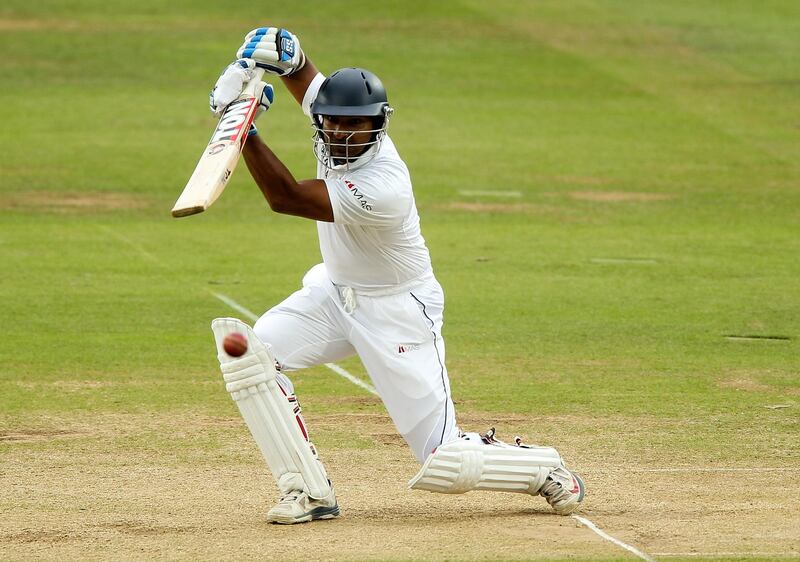 LONDON, ENGLAND - JUNE 14:  Kumar Sangakkara of Sri Lanka in action during day three of 1st Investec Test match between England and Sri Lanka at Lord's Cricket Ground on June 14, 2014 in London, England.  (Photo by Ben Hoskins/Getty Images)