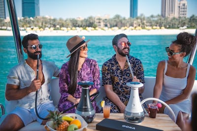 The Ooka heats the shisha using a 'micro-oven' without burning it, before it passes through water for inhalation. Photo: Air Global