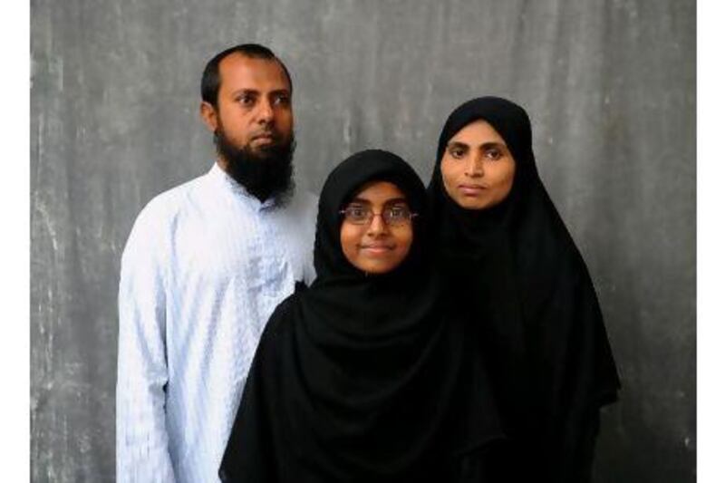 Rifdha Rasheed (centre) of Koran By Heart, was joined by her parents for a visit to the Tribeca Film Festival in April this year in New York City.