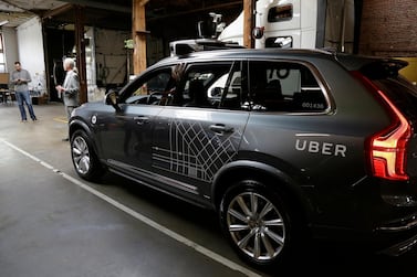 An Uber driverless car in San Francisco. The firm has ramped up spending on the technology. AP