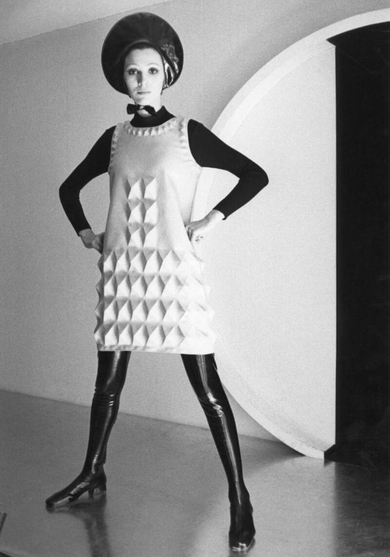 A dress designed in 1968 by Pierre Cardin. Courtesy Pierre Cardin Museum