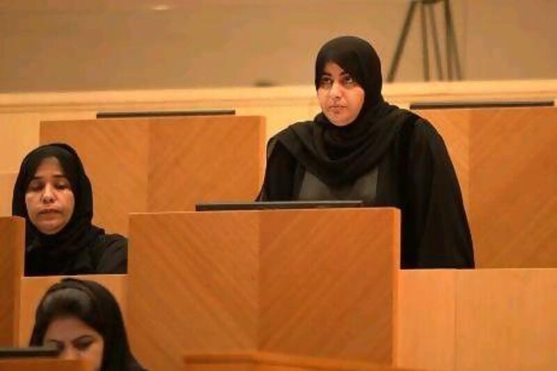 FNC member Sheikha Al Owais (Sharjah) Fatima Al Marzooqi / The National