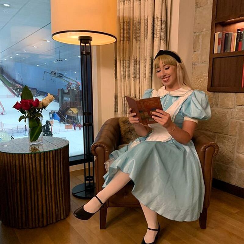 Take the children to a story-reading by Alice at Olea's Alice in Wonderland-themed brunch. Instagram/ Olea Dubai