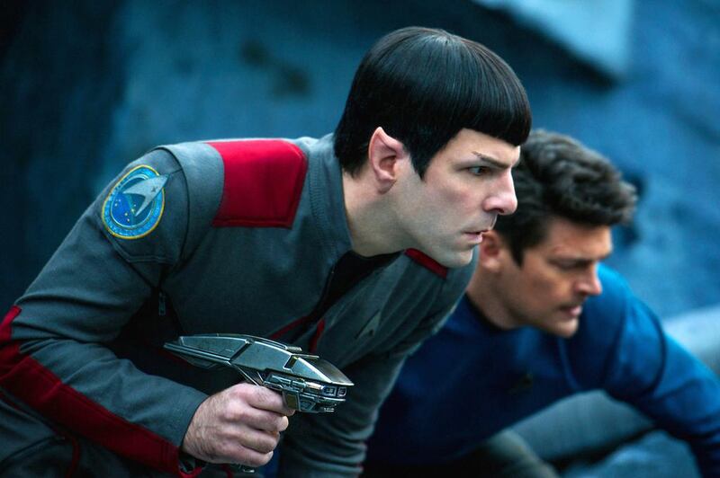 #33 – Star Trek Beyond, partly shot in Dubai, was released on July 22. Which one of the world’s 10 richest people appeared in the movie as a random alien? Kimberley French / Paramount Pictures via AP