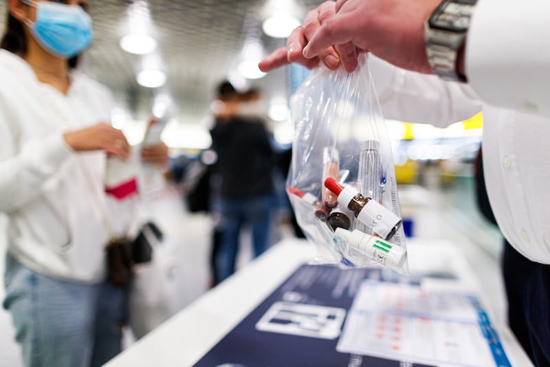 Without the new technology, air passengers will still have to limit any liquids they want to carry on board to 100ml containers and place those in a transparent plastic bag. Getty Images