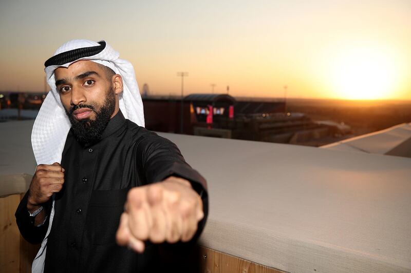 Zuhayr Al Qahtani poses for photos  at the Diriyah Season Hospitality Lounge in Riyadh, Saudi Arabia. PA Wire