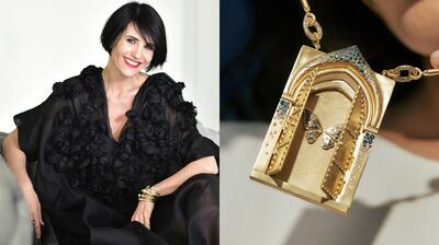 Jewellery designer Nada Ghazal's latest collection is called Doors of Opportunity. Photo: Nada Ghazal
