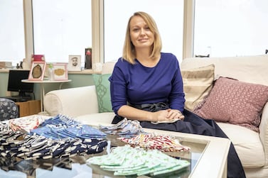 Kate Burford owns Molly and Me Kids Clothing. The company has sold almost 30,000 face masks since April. Antonie Robertson / The National