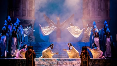 Giuseppe Verdi's masterpiece Aida will return to the Dubai Opera stage later this year. Photo: Dubai Opera