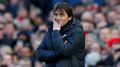 Antonio Conte, who takes Chelsea to face Manchester City on Sunday, is widely reported to be expected to leave the club at the end of the season. Andrew Yates / Reuters