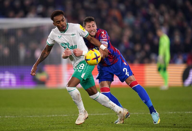 Joel Ward 6 – The right-back was targeted by Newcastle and the visitors had plenty of joy on his side of the pitch. He grew into the game and ended up having a good battle with Willock. Replaced in the second half.
PA