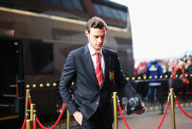 SUNDERLAND, ENGLAND - FEBRUARY 13: Will Keane of Manchester United is seen on arrival at the stadium prior to the Barclays Premier League match between Sunderland and Manchester United at the Stadium of Light on February 13, 2016 in Sunderland, England.  (Photo by Ian MacNicol/Getty Images)