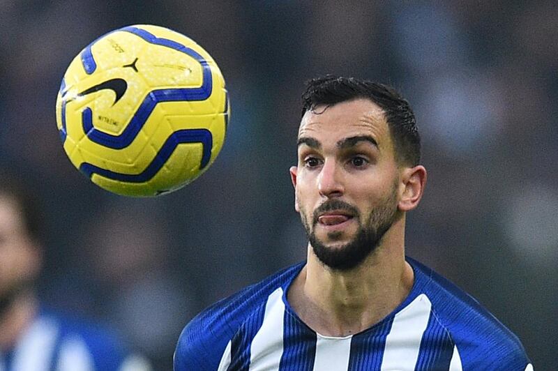 Brighton's Spanish defender Martin Montoya, £50,000 a week. AFP