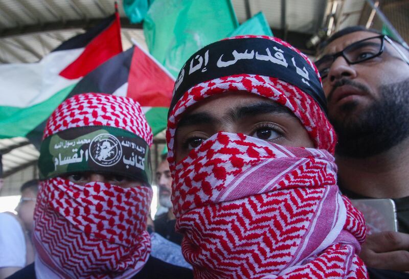 A Hamas rally. AFP