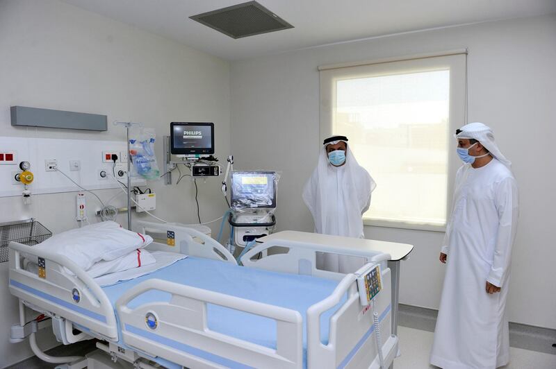 Dubai Health Authority inaugurates a 25-room isolation facility for positive and suspected Covid-19 cases near Rashid Hospital. Courtesy: Dubai Health Authority 