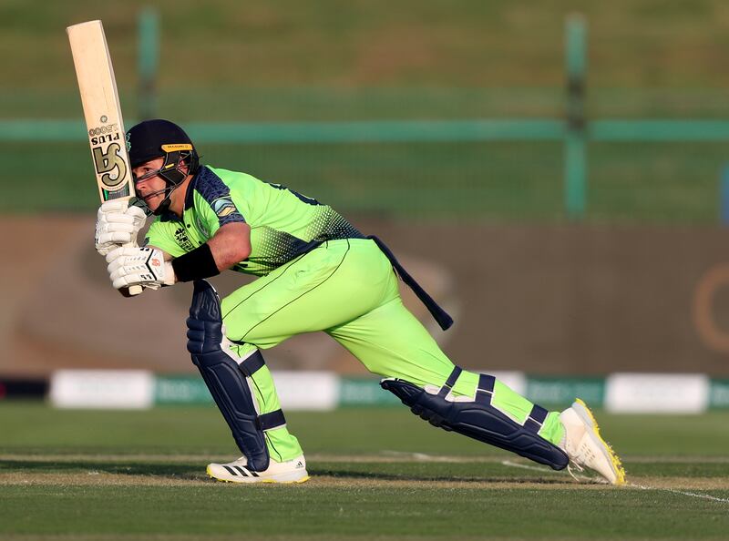 Curtis Campher finished unbeaten on seven for Ireland. Chris Whiteoak / The National