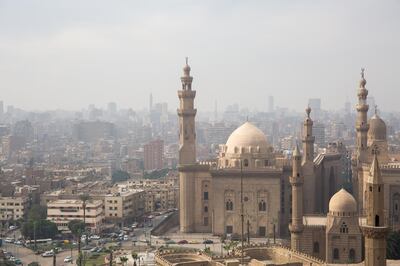 A view of Al Azhar Mosque and Cairo City taken from the Citadel in Cairo, Egypt. Getty Images