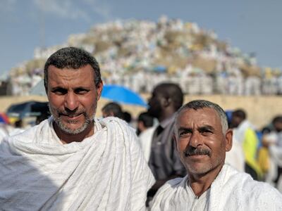 Ahmed and Hamdi on their first Hajj.