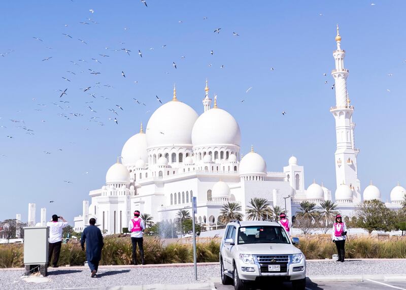 ABU DHABI, UNITED ARAB EMIRATES 5 MARCH 2020.
Pink Caravan riders at Sheikh Zayed Grand Mosque in Abu Dhabi.

With 64,012 free medical screenings, support of 795 medical clinics, and over 300,000 volunteering hours since its inception in 2011, Pink Caravan — an initiative dedicated to raising awareness for early detection of cancer, rides resolutely into its 10th year, combining its educational messaging with action in the form of free health screen checks for both women and men.

(Photo: Reem Mohammed/The National)

Reporter:
Section: