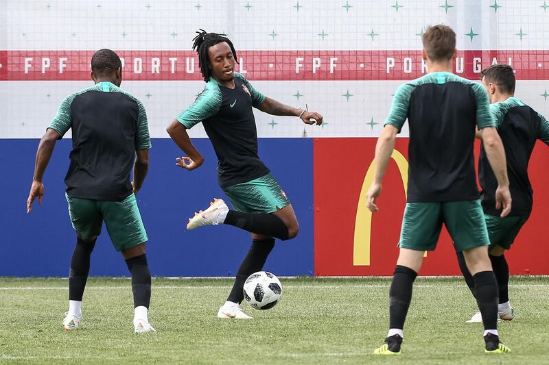 Portugal's national team player Gelson Martins during the training session at the Kratovo training camp, which will be the Team Base Camp during the FIFA World Cup 2018 in Russia, Ramensky, Moscow, Russia, on June 19, 2018. Paulo Novais / EPA