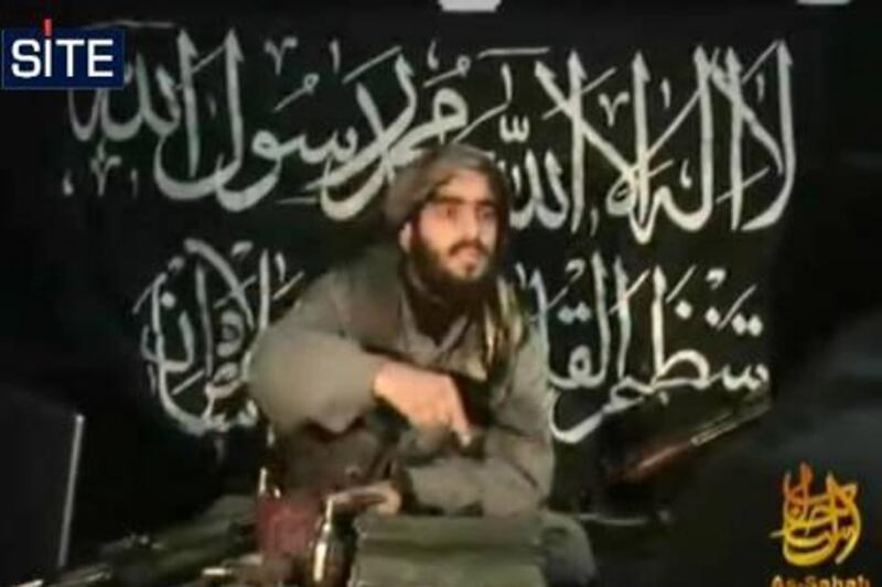 This still image taken from video and released by the SITE Intelligence Group on February 28, 2010, shows Humam al-Balawi (AKA Abu Dujana al-Khorasani) in an interview by As-Sahab Media Productions, al-Qaeda's media arm. Al-Balawi, a Jordanian double-agent, killed himself in a suicide bombing at Forward Operating Base Chapman in Khost, Afghanistan, on December 30, 2009, which killed seven CIA staff. The video was released both in Arabic and in English. "There is no solution to the situation in Jordan other than mobilising to the land of jihad to learn the arts of war and train in them, then return to Jordan and begin operations," Balawi was quoted as saying. "Kill them with knives and swords. Lure them, trick them, use their own methods against them -- use counter-intelligence," he said.    AFP PHOTO/SITE Intelligence Group = RESTRICTED TO EDITORIAL USE = NOT FOR SALE FOR MARKETING OR ADVERTISING CAMPAIGN =