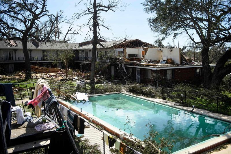 Storm damage is seen in the aftermath of Hurricane Michael in Panama City.