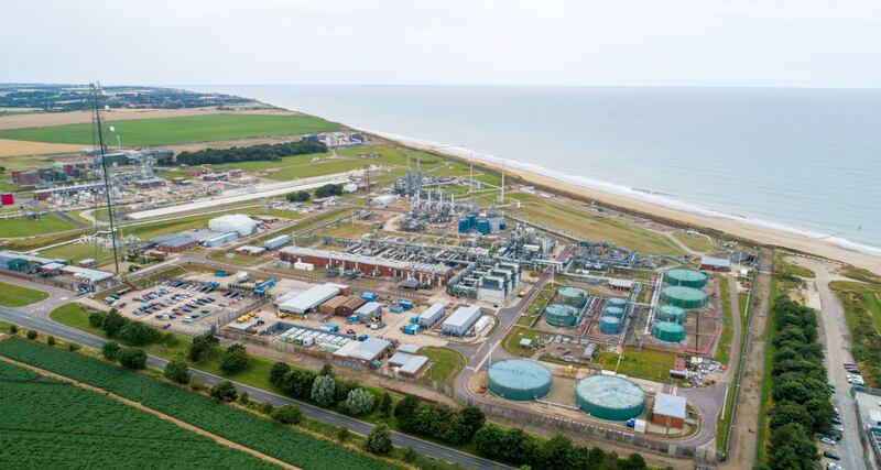The Bacton Gas Terminal in the UK. The energy centre could become a major hydrogen producer in the coming decades, potentially supplying London and helping the nation meet its clean energy targets. Bloomberg