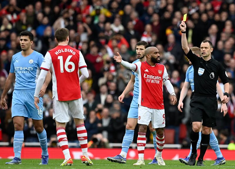 SUBS: Rob Holding – (On for Odegaard 62’) 6: Brought on after Gabriel sending off and booked himself within minutes for pulling down De Bruyne. EPA