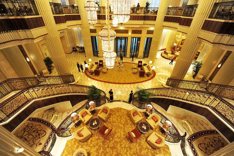 The UAE had 590 hotels accounting for 93,000 rooms at the end of 2013, employing 291,500 people. Delores Johnson / The National