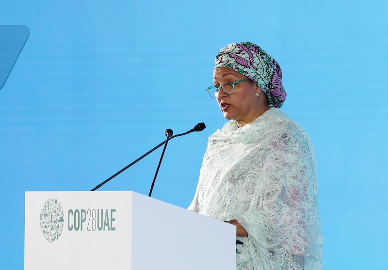Ms Mohammed speaks during the opening ceremony 