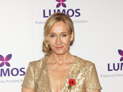 Author J.K. Rowling at a Lumos fundraising event in London. Getty Images