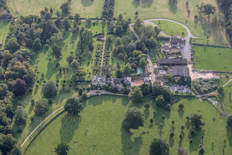 The king's Highgrove residence has solar panels and an organic garden. Getty Images
