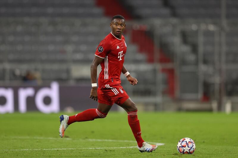 David Alaba of Bayern Munich in action against Atletico Madrid at Allianz Arena in Munich, Germany, 21 October 2020.  EPA