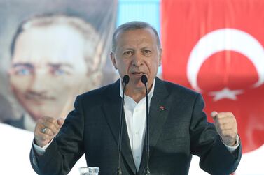 Turkish President Recep Tayyip Erdogan speaks in Ankara on Friday. Reuters